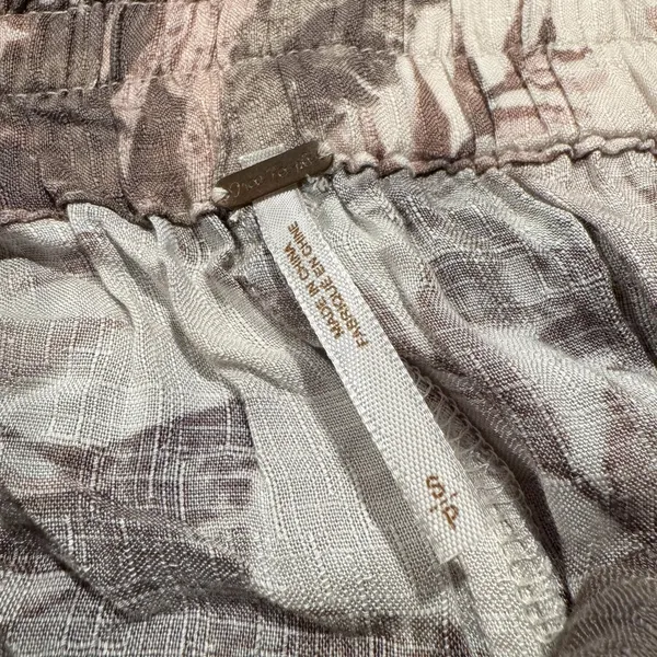 Free People Pants Wide Leg High Rise Harem Cottage Boho Culotte Tropical‎ Small - Image 3