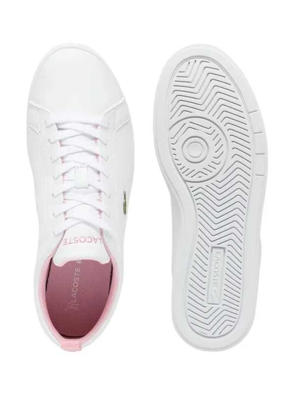 NWT • Lacoste White + Pink Court Base Sneakers - Image 5