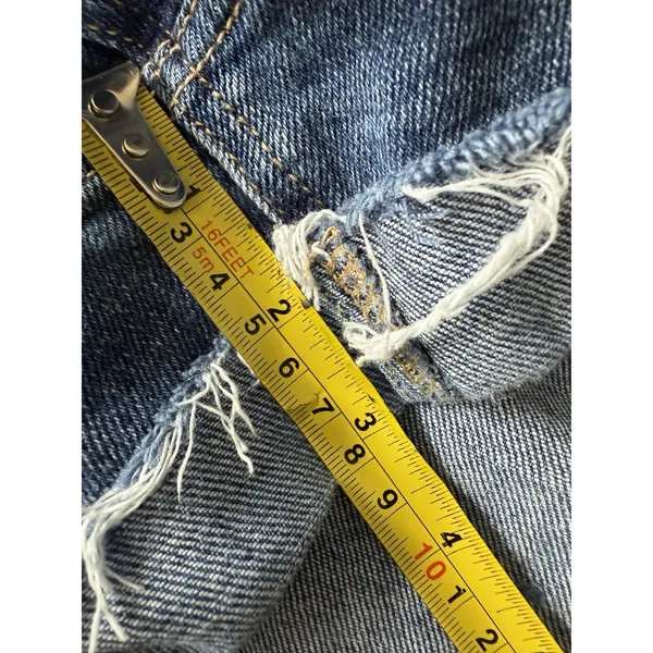Hollister Shorts Womens 27 Blue High-Rise Short 3 Distressed Denim Cuff‎ Shorts - Image 6