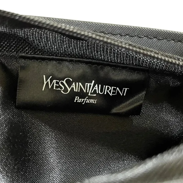 Yves Saint Laurent YSL Opium Black Zip Pouch Cosmetic Bag Clutch Purse - Image 4
