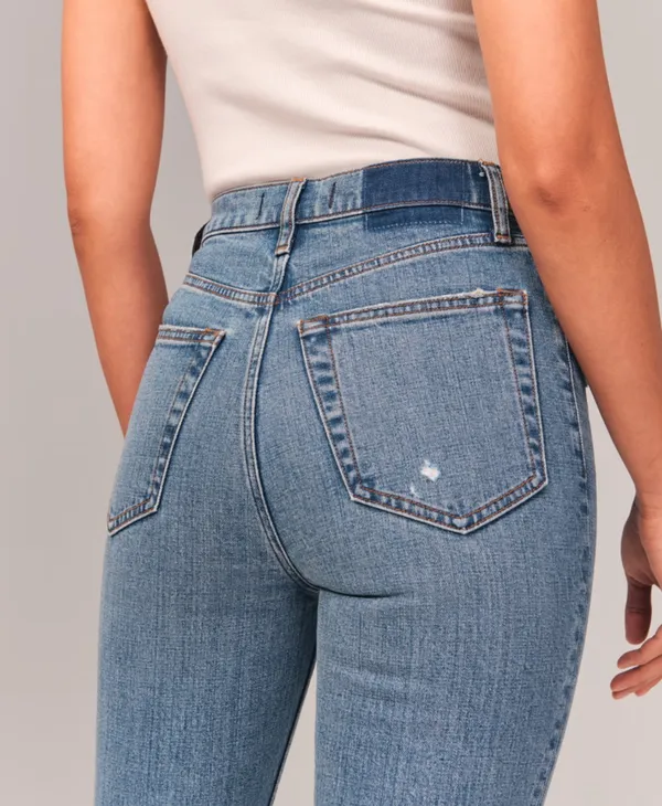 Abercrombie The 90’s Slim Straight Ultra High Rise Jeans - Image 6