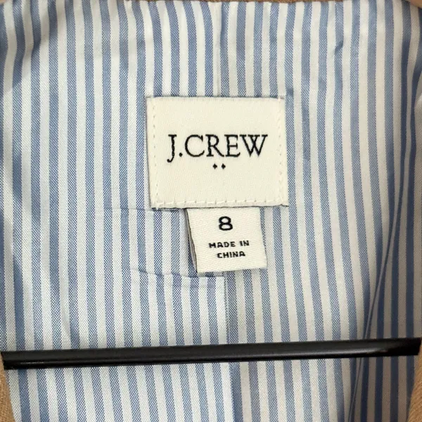 J. Crew Factory Wool Original Schoolboy Blazer Camel Brown Women’s Size 8 - Image 9