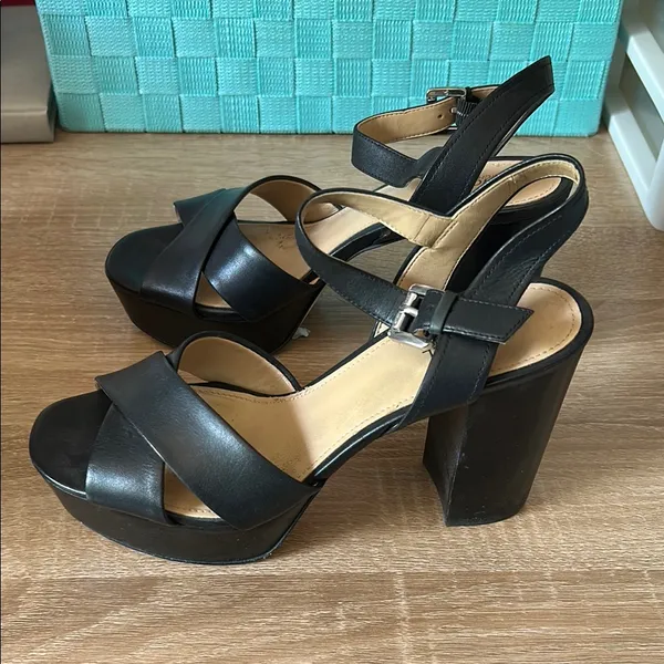 Michael Kors Black Heels with Ankle Strap - Image 5
