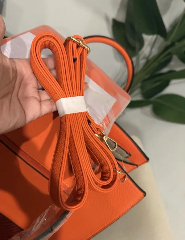 Fashion unbranded purse + wallet Orange - Image 5