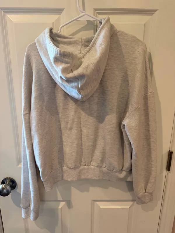 Garage Grey Zip Up Hoodie Size Large - Image 3