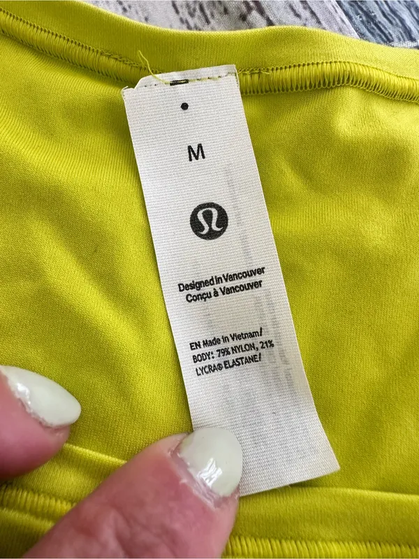 Lululemon Wundermost Ultra-Soft Nulu Square-Neck Sleeveless Bodysuit Lichen Lime - Image 5