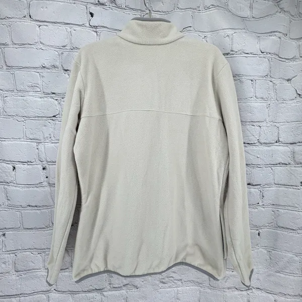 Columbia Fleece Jacket Women's XL Ivory Mountain Crest Full Zip Pockets - Image 2