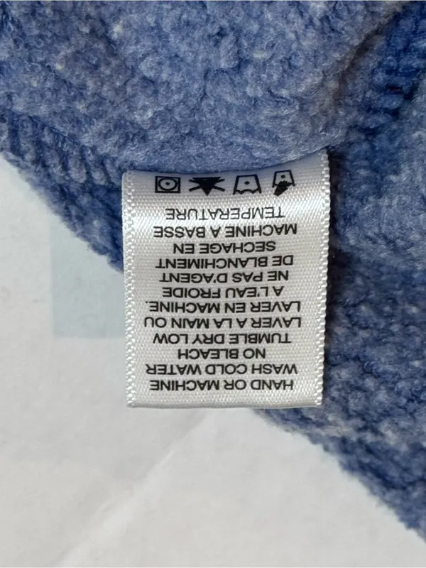 Wildfox Always Hungry Baggy Beach Jumper S Blue Graphic Y2K Sweatshirt Oversized - Image 9