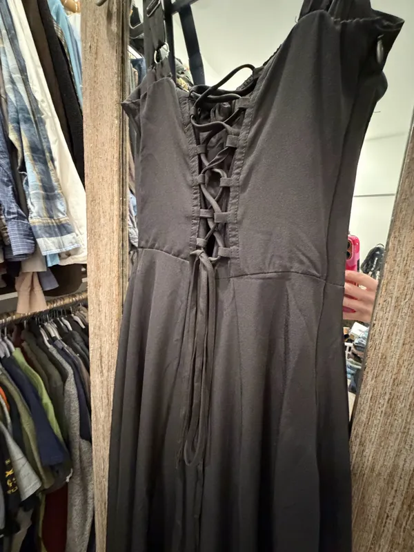 Corset milkmaid dress Black Size M - Image 3