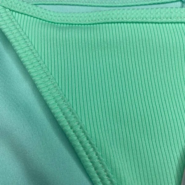 Peixoto Tinga Triangle Cheeky Bikini Bottom Thin Side Straps Mint Rib XS - Image 6
