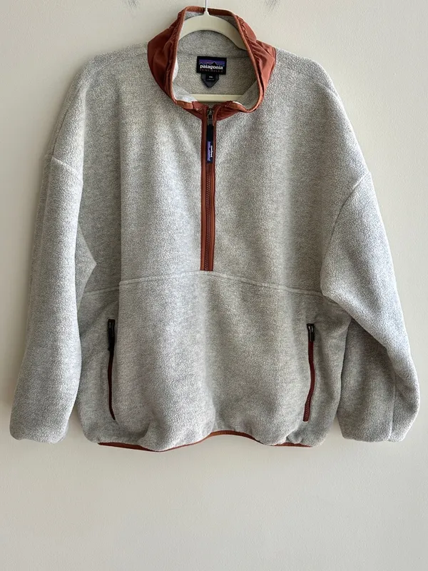 Patagonia Women’s Synchilla® Marsupial Pullover, Oatmeal Heather/Sienna, XXL - Image 2