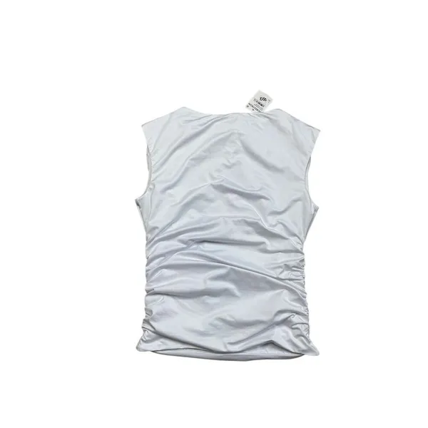 NWT Urban Social White Ruched Sleeveless Top small - Image 5