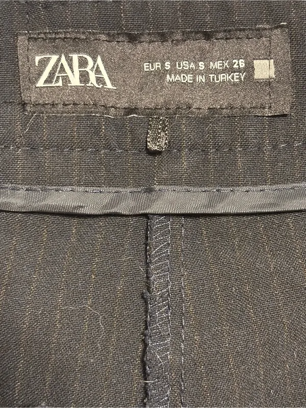 Zara size S dark gray pleated mini skort Y2K - Image 4
