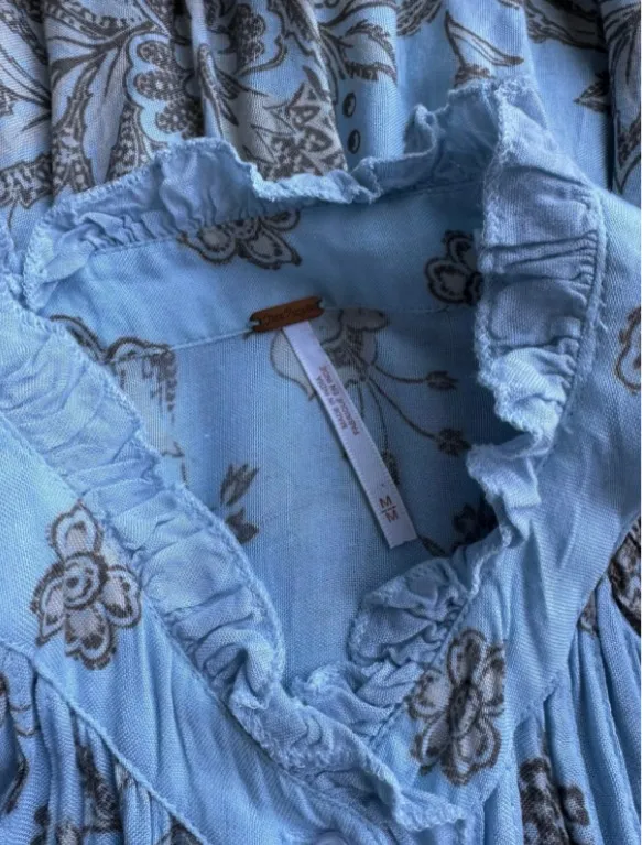 Free People Blue Dress size M - Image 7