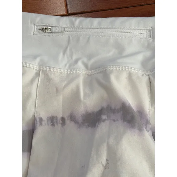Lululemon Pace Rival Skirt Womens White Purple Tie Dye Athletic Skort Size 0 - Image 3