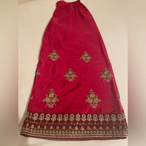 Red Raspberry Embroidered Wide - Image 5