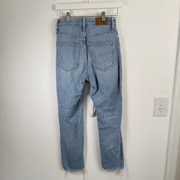 Madewell Curvy Perfect Vintage Jean Coney Wash Distressed High‎ Rise Womens 24 - Image 5