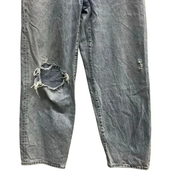 Denim forum Aritzia 90’s Danny hi-rise baggy 100% organic cotton sz 24 #763 - Image 6