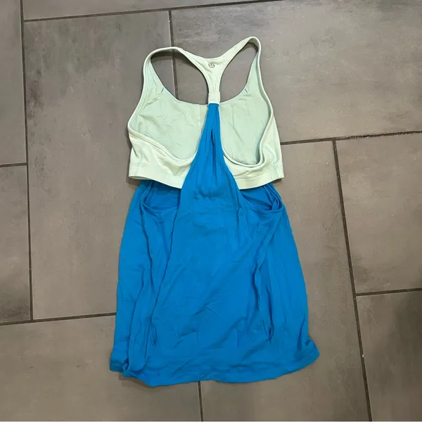 Lululemon Practice Freely Tank in Beach Blanket Blue / Aquamarine - Image 4