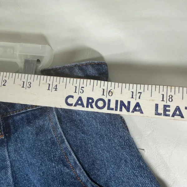 And Now This Womens Skirty Short Ultra‎ Highrise Fit Flare Denim Blue size 12/31 - Image 3