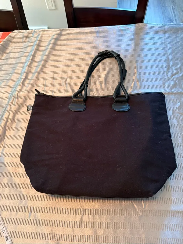 The Body Shop Canvas Tote Bag Black - Image 11