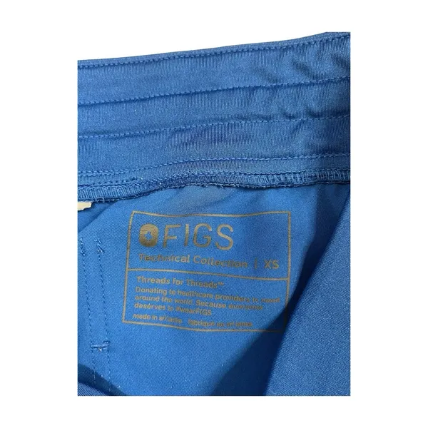 Figs Joggers Scrub Pants Women X Small Blue Zamora Technical Medical Utility - Image 3