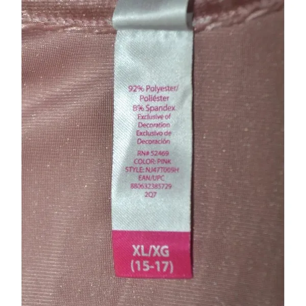 Y2K No Boundaries Ladies XL 15 Rose Pink Velvet Black Lace Baby Doll Tank Top - Image 8
