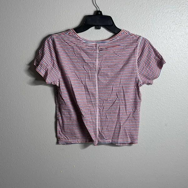 Abercrombie & Fitch Women Striped Crop Top‎ Twist Knot Size M. - Image 5