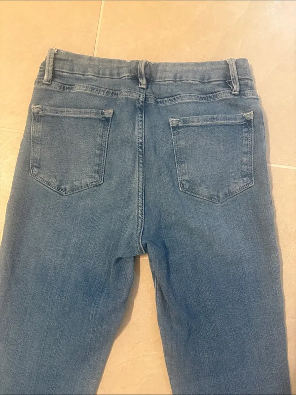 Frame Denim Blue Flare Wide-Leg Jeans - Image 8