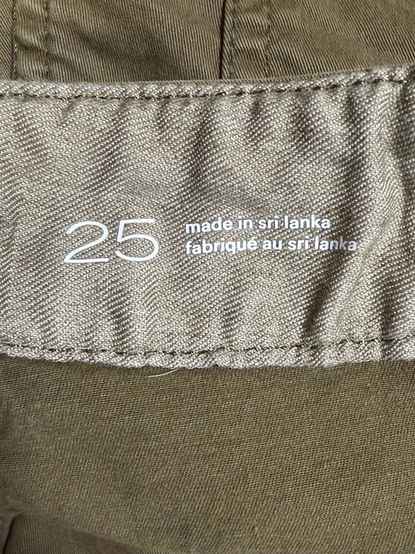Pilcro Olive Green Utility Straight Leg Crop Pants Size 25 - Image 7