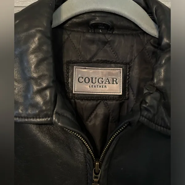 Genuine leather jacket by Cougar women's‎ large soft leather - Image 2