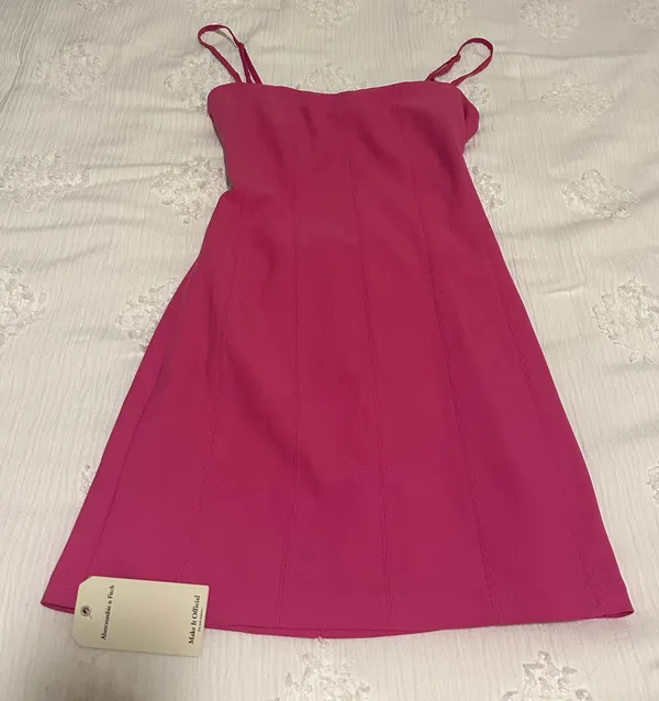 Abercrombie & Fitch Pink Corset Mini Dress - Image 5