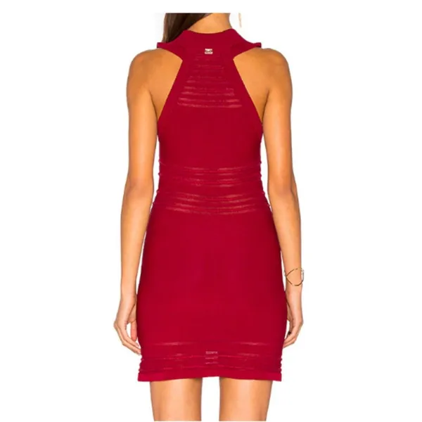 FOR LOVE AND LEMONS‎ Knitz Rivington Bodycon Dress red medium - Image 4