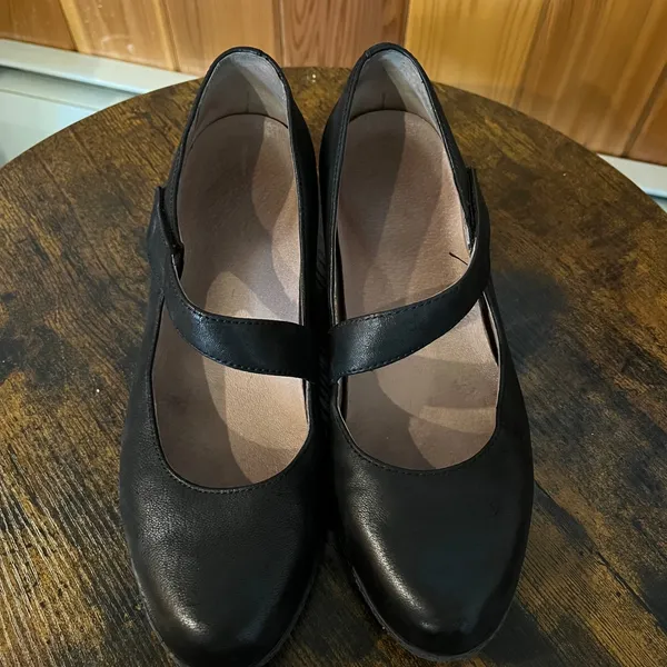 Dansko Shoes Lanie Mary Jane Wedge Black Nubuck Leather Womens‎ 41 US 10.5-11 - Image 5