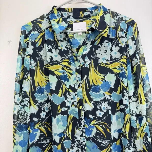Cinq À Sept Lyra Obsidian Tossed Floral Mini Dress Ruffle Tiered Size 8 - Image 8