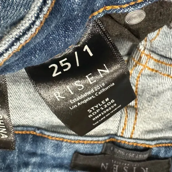 Risen Jeans Distressed Skinny Jeans Women’s 25/1 - Image 3
