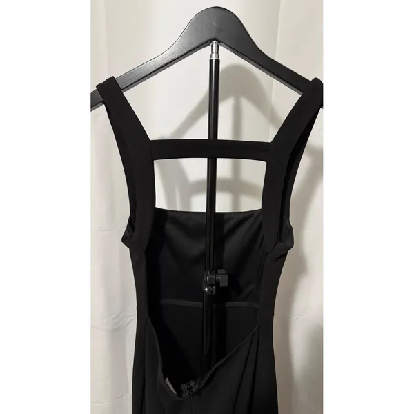 Selfie Leslie Womens Black High Low Ruffle Open Back Cocktail Dress Size Medium - Image 4