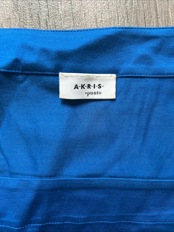 Akris Royal Blue Square Neck Short Sleeve Tee - Image 2