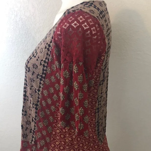Lucky Brand red black top - Image 4