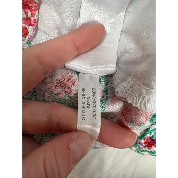 J.Crew Floral Linen‎ Viscose Blend Shorts Size 8 Multi Color Re-Imagined CG689 - Image 8