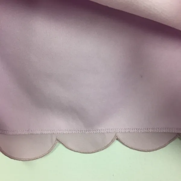 TOBI Womens Size S Pastel Purple Scalloped Edge 3/4 Sleeve Tunic‎ - Image 6