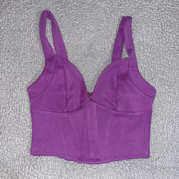 Crop Tank Purple Size M - Image 3