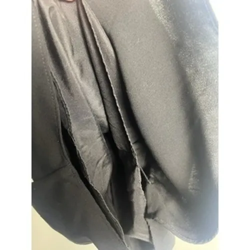 J.Crew Wm 4 Scalloped Racerback‎ Cami Top Black Preppy Minimalist Capsule Chic - Image 4