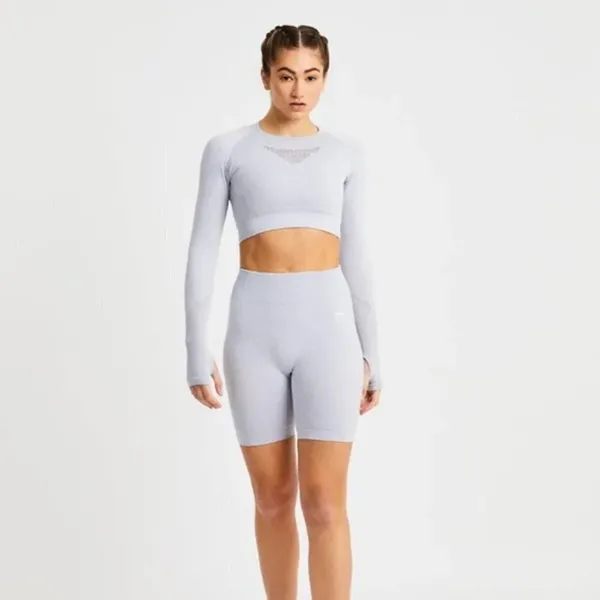 AYBL Light‎ Blue Seamless Athletic Shorts Size XL - Image 2