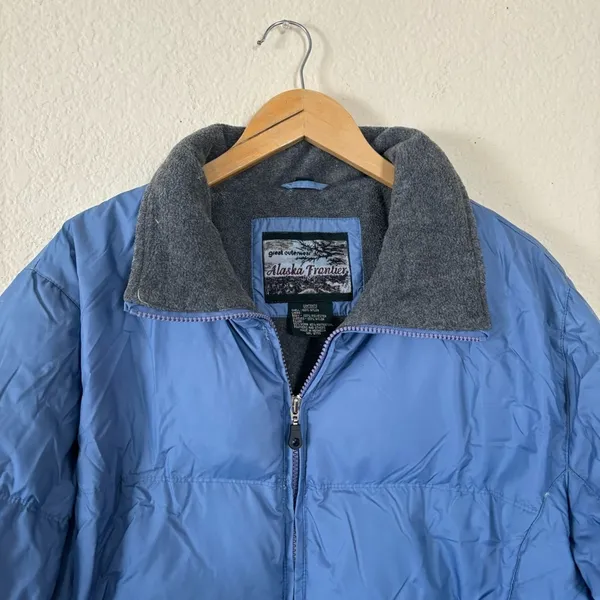 Great Outerwear fleece lined jacket Size XL Blue - Image 4