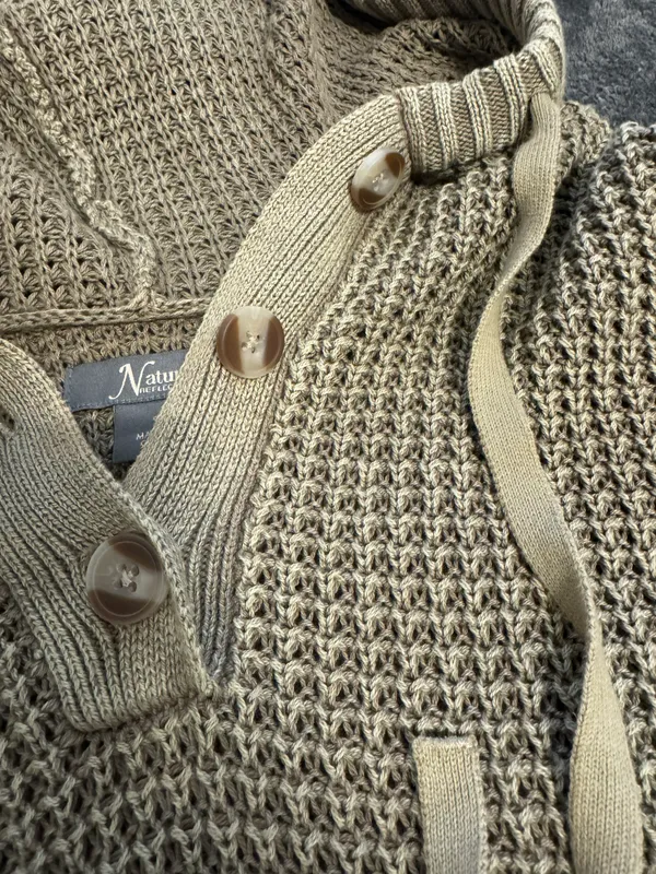 Natural Reflections Knit Hooded Sweater - Image 3