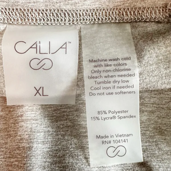 Calia High Rise Side Split Activewear Exercise Leggings Size XL - Image 3