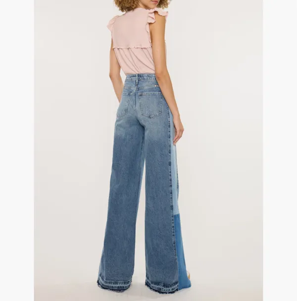 NWT KanCan Clover High Rise Wide Leg Jeans Sz 11/29 - Image 2