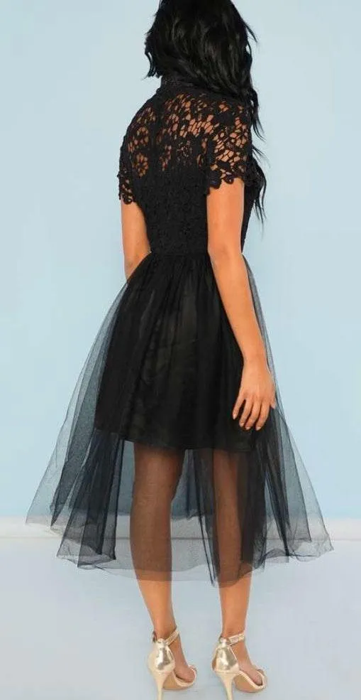 SheIn Black High Neck Dress - Image 3