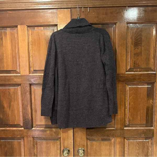 Barefoot Dreams‎ Medium Cardigan Dark Gray Open Front Pockets Long Sleeve - Image 5